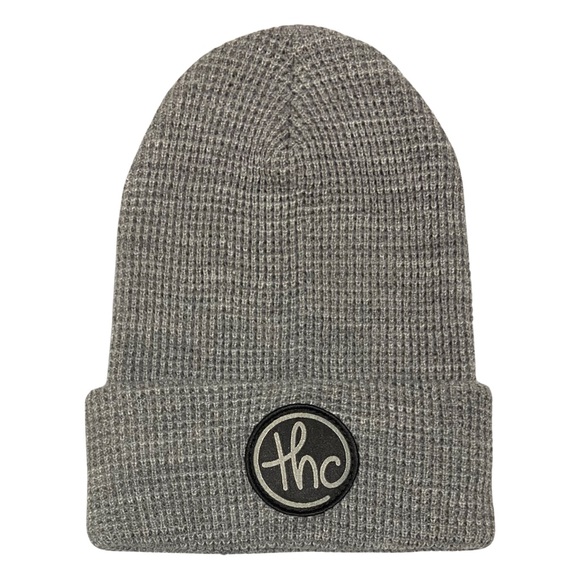 NWT Waffle Cuff Beanie Heather Gray - Picture 1 of 1